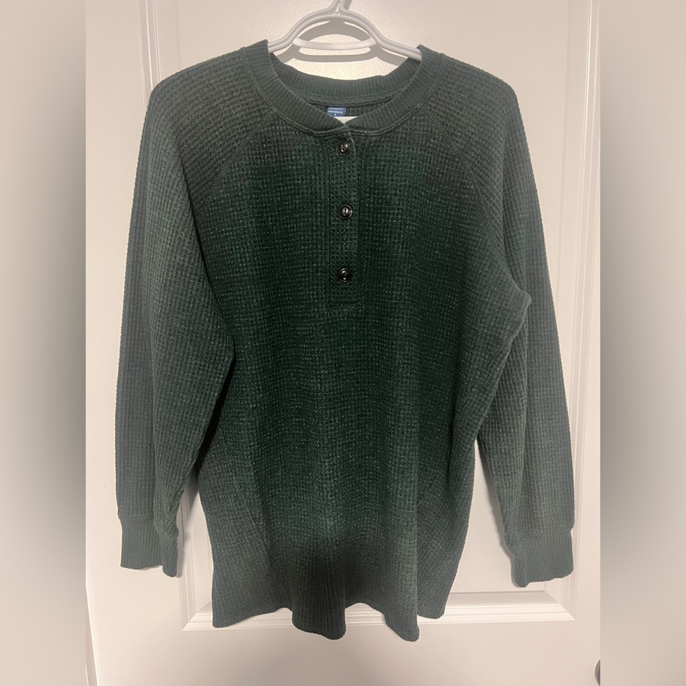 Old Navy Maternity Waffle Henley Sweater
